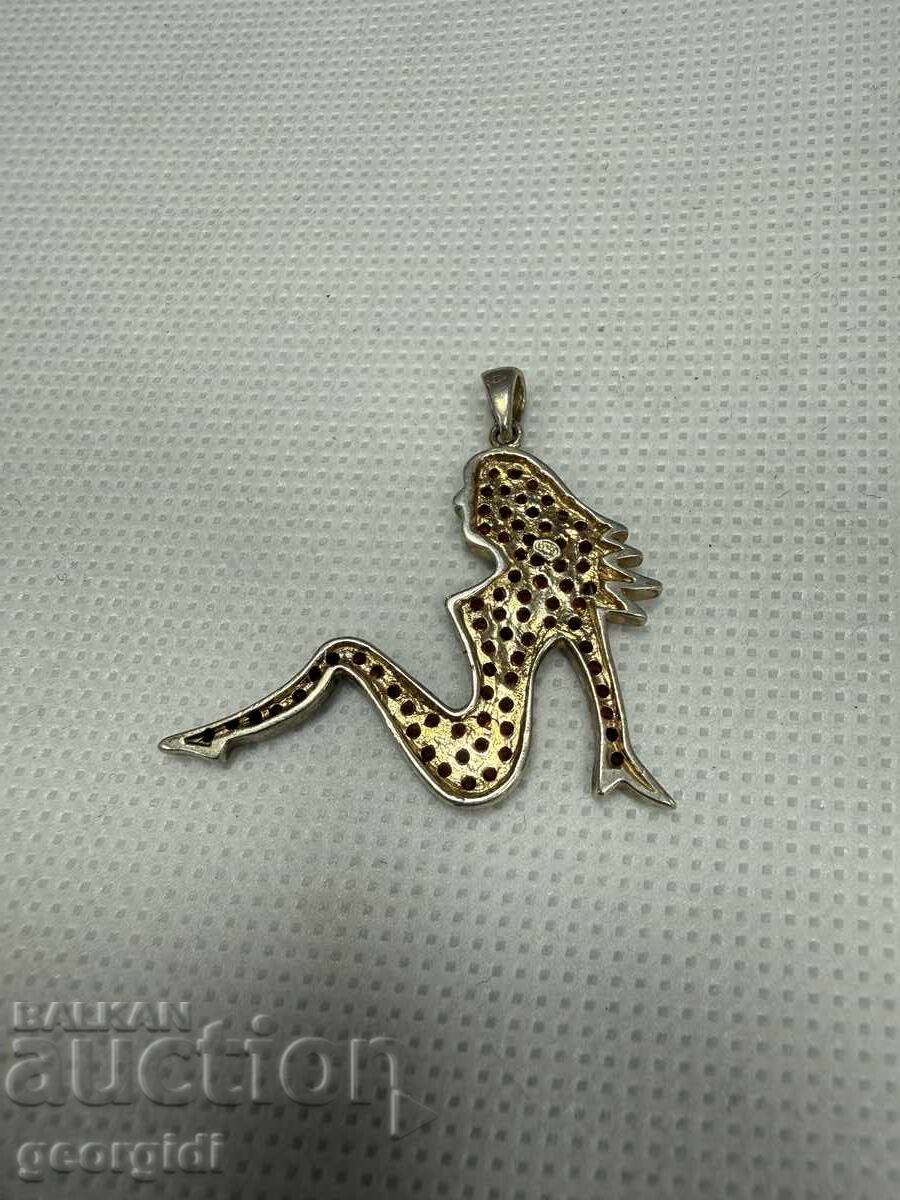 Delivery of Silver pendant with a woman's silhouette. No. 7786
