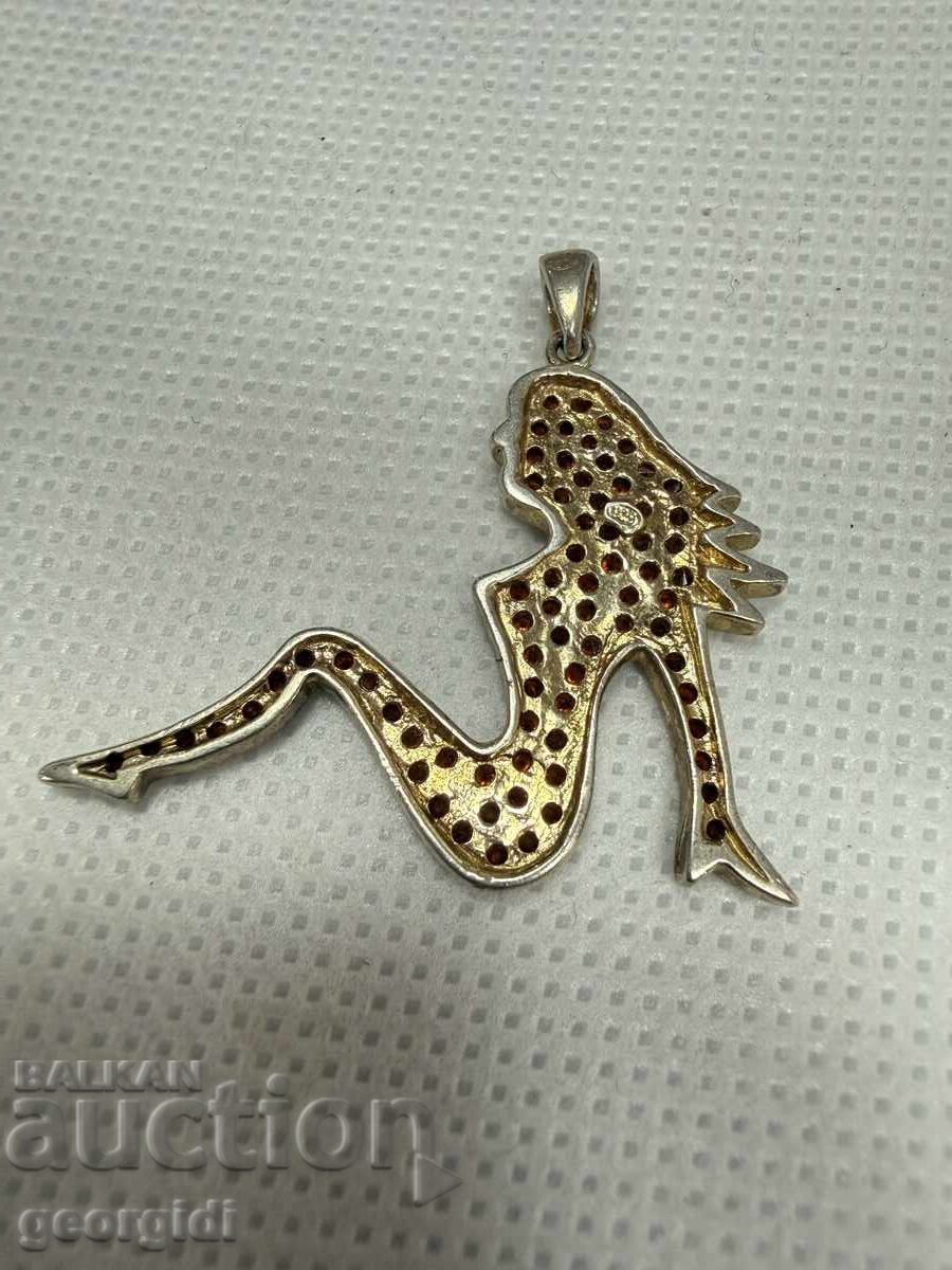 Silver pendant with a woman's silhouette. No. 7786 - 5