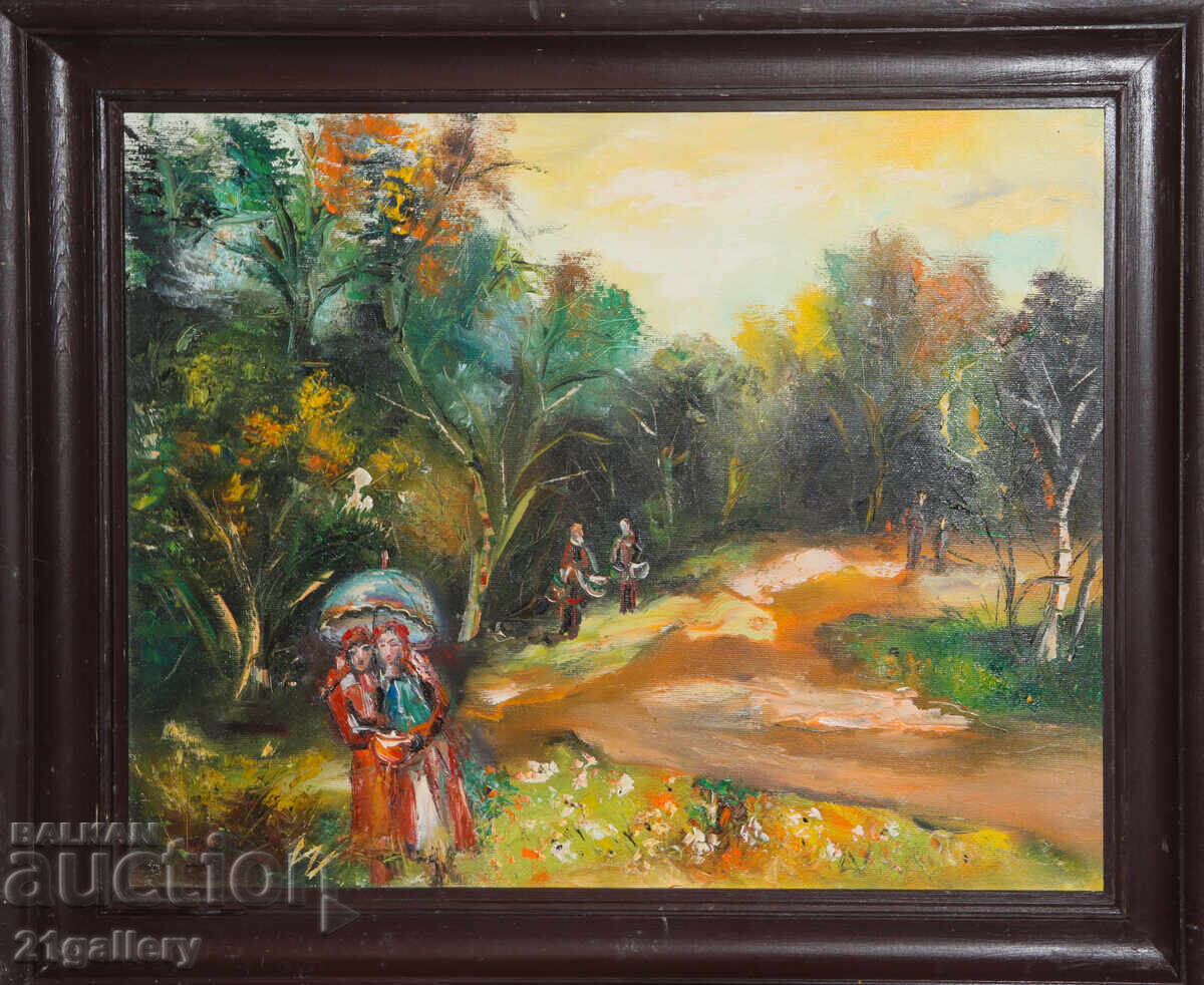 Аукцион Съвременна картина Маслени бои пейзаж