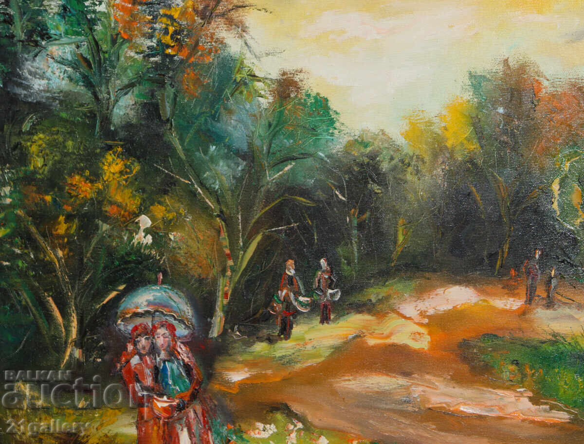 Доставка на Съвременна картина Маслени бои пейзаж