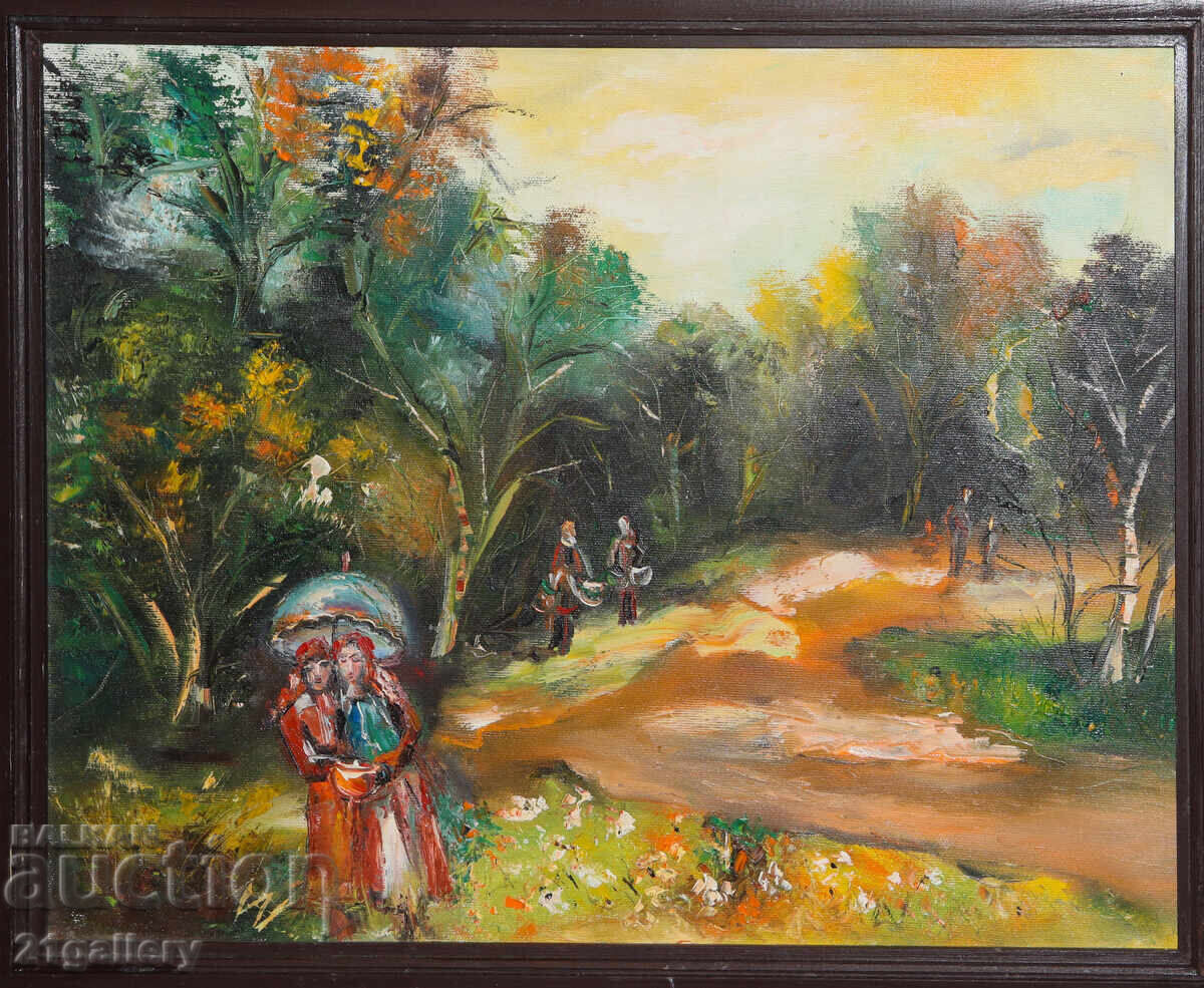 Съвременна картина Маслени бои пейзаж