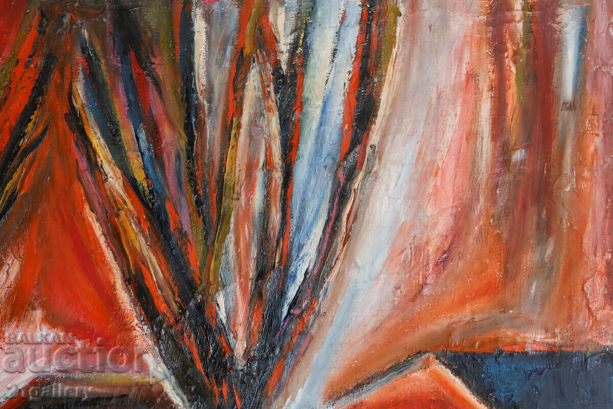 Delivery of Valentin Radenovski Oil Painting Landscape with Houses Delivery of Valentin Radenovski Oil Painting Landscape with Houses