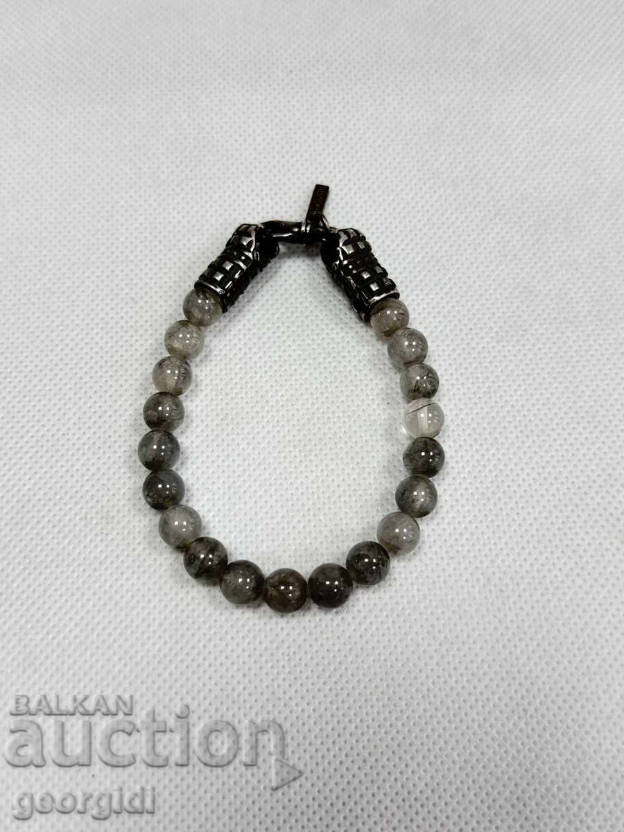 Παράδοση Ασημένιο βραχιόλι με τουρμαλίνη χαλαζία - Emanuele Bicocchi. Νο. 778