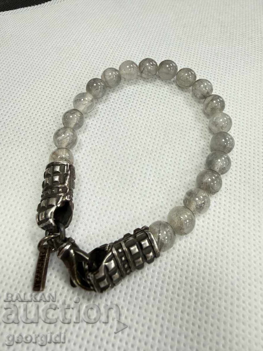 Ασημένιο βραχιόλι με τουρμαλίνη χαλαζία - Emanuele Bicocchi. Νο. 778 - 5