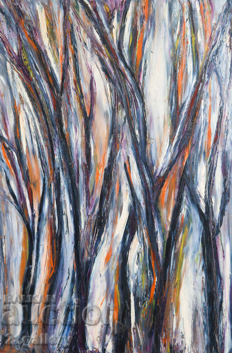 Аукцион Валентин Раденовски Маслени бои пейзаж