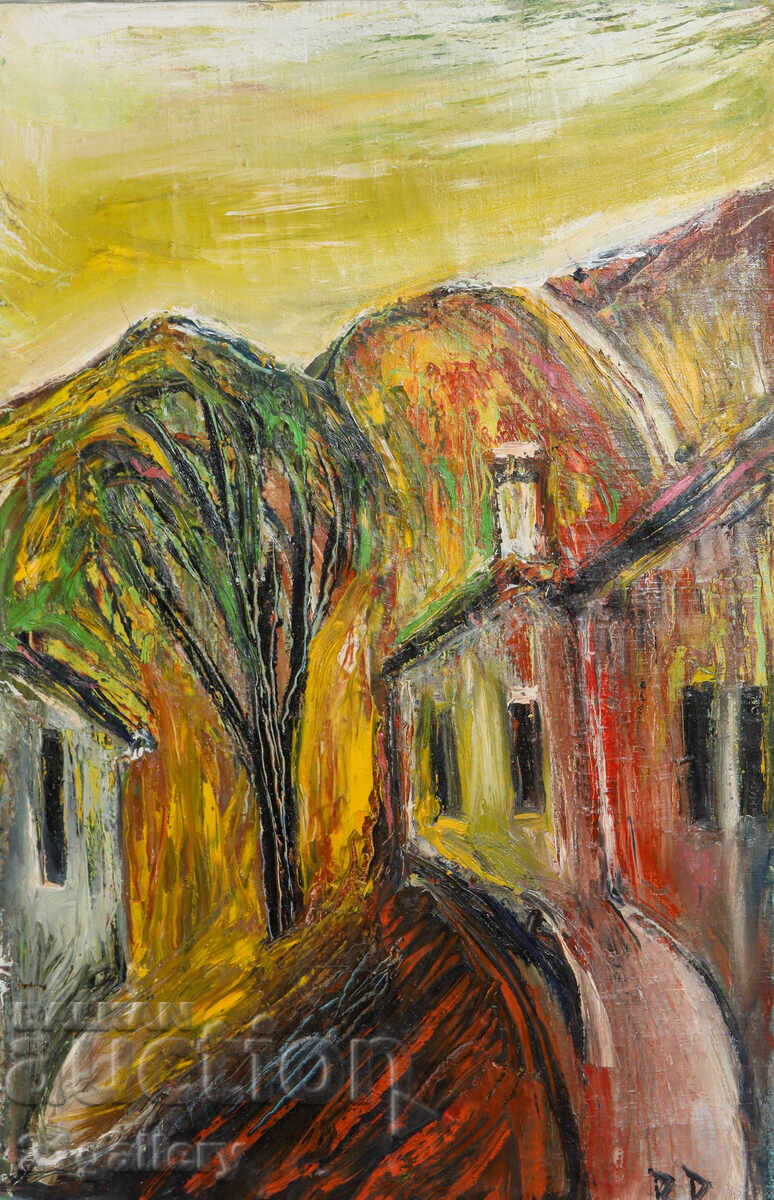 Δημοπρασία Βαλεντίν Ραντενόφσκι Ελαιογραφία τοπίο από Μελνίκ