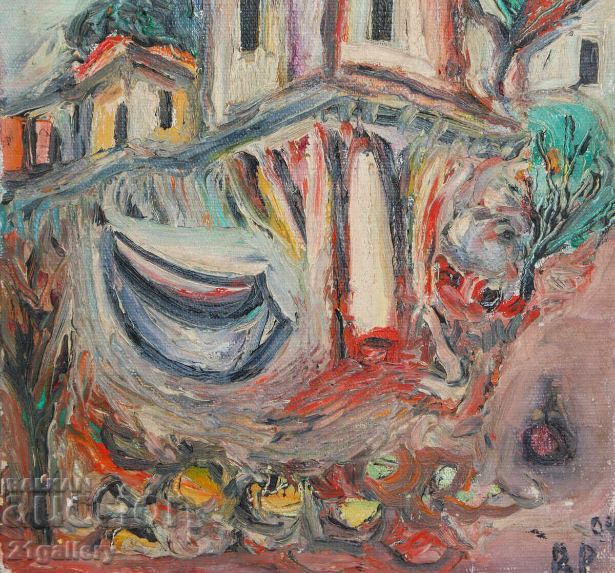 Valentin Radenovski Oil Paintings Landscape of Nessebar - 5