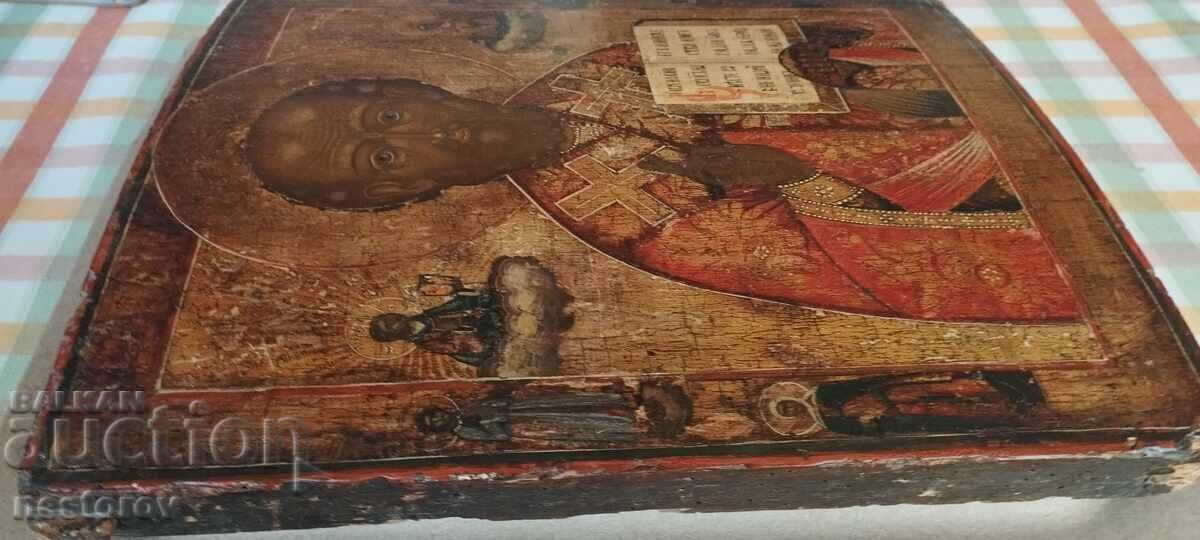 Livrarea ICOANĂ VECHE SF. NICOLAE RUSIA Livrarea ICOANĂ VECHE SF. NICOLAE RUSIA