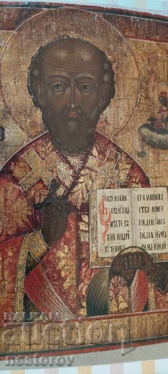 ICOANĂ VECHE SF. NICOLAE RUSIA - 5