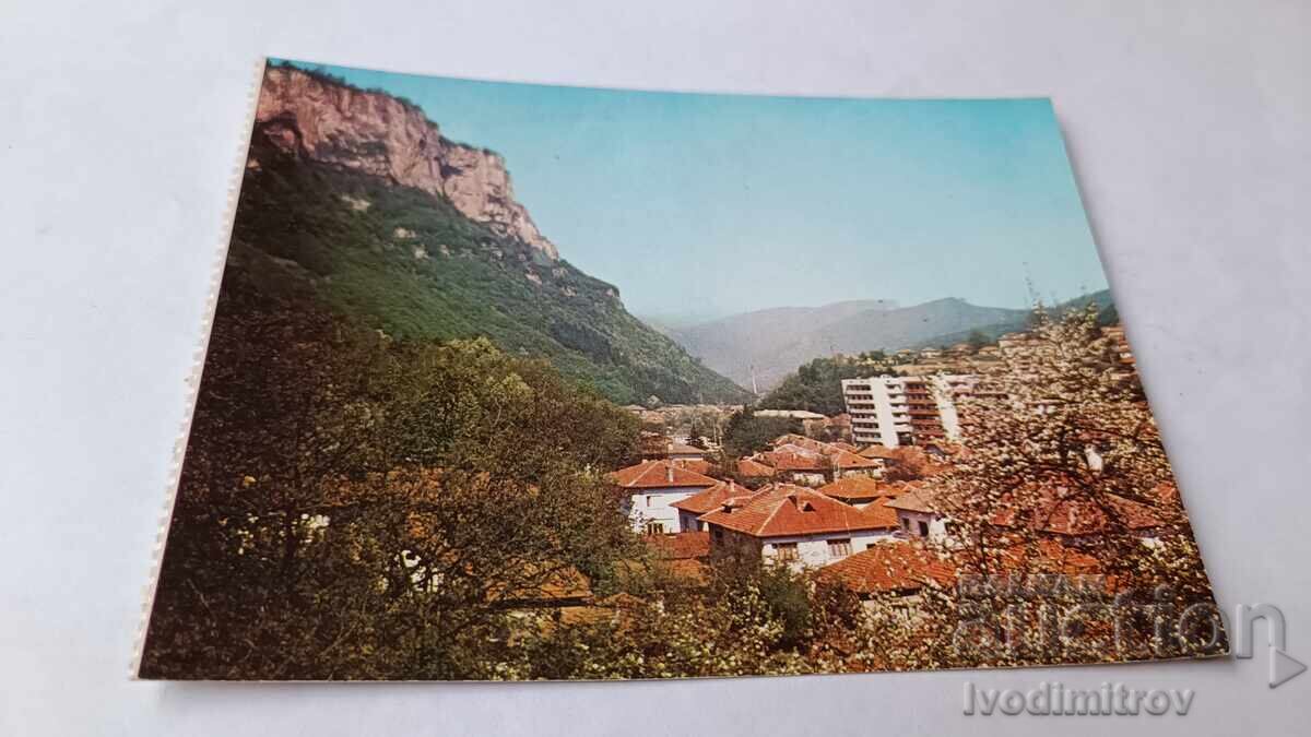 Cartolină poștală Teteven cu vârful Ravni kamăk 1983