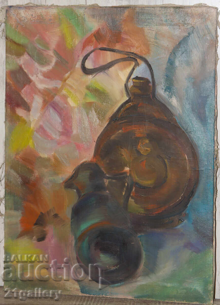 Old oil painting / Still life with price € 204.52 | 400.01 BGN