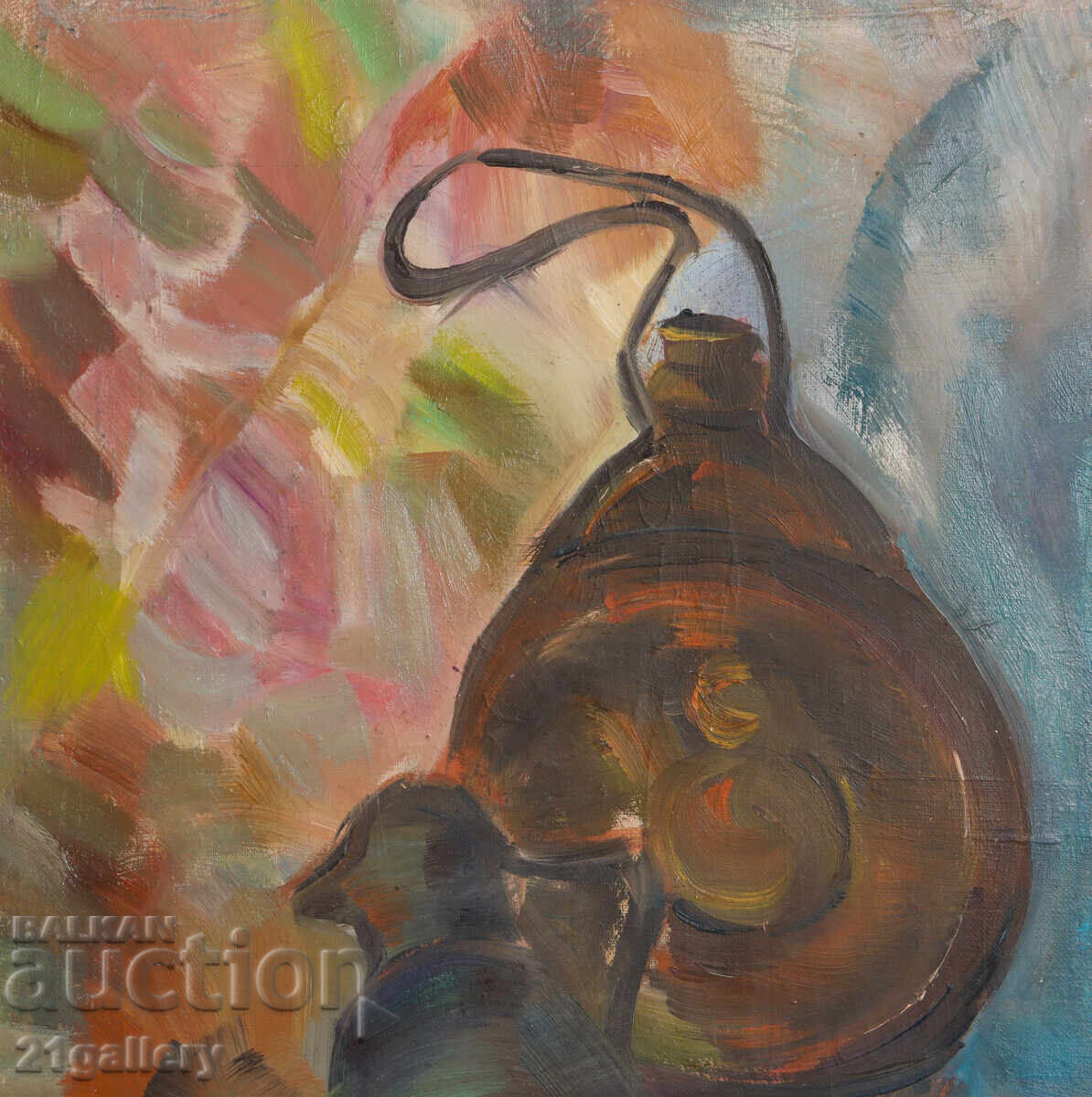 Old oil painting / Still life - 6