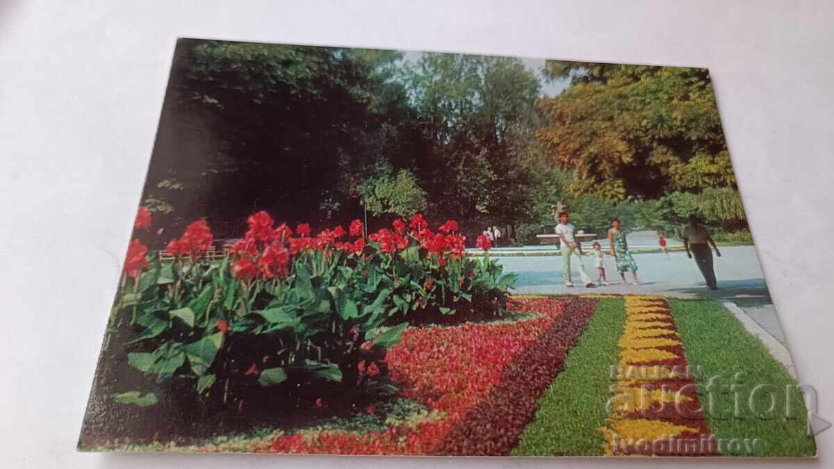 Пощенска картичка Ямбол Парк Васил Коларов 1988 Пощенска картичка Ямбол Парк Васил Коларов 1988