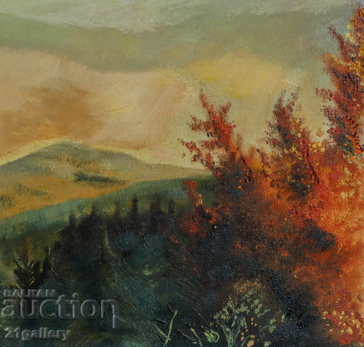 Peisaj montan, ulei pe pânză, semnat 1990 - 6