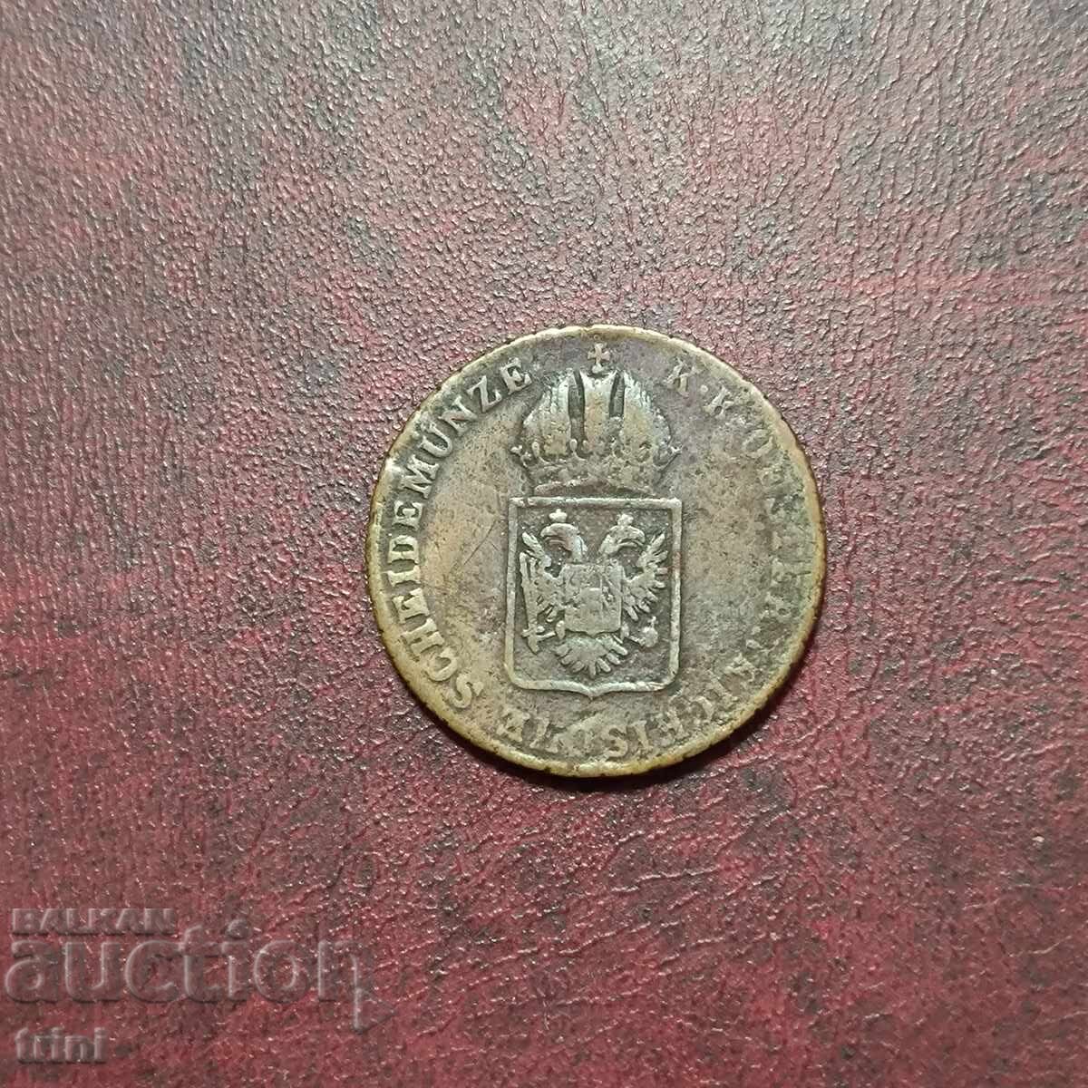 Austria 1 creițar 1816 MD 'A' - Viena cu preț € 7.67 | 15.00 BGN