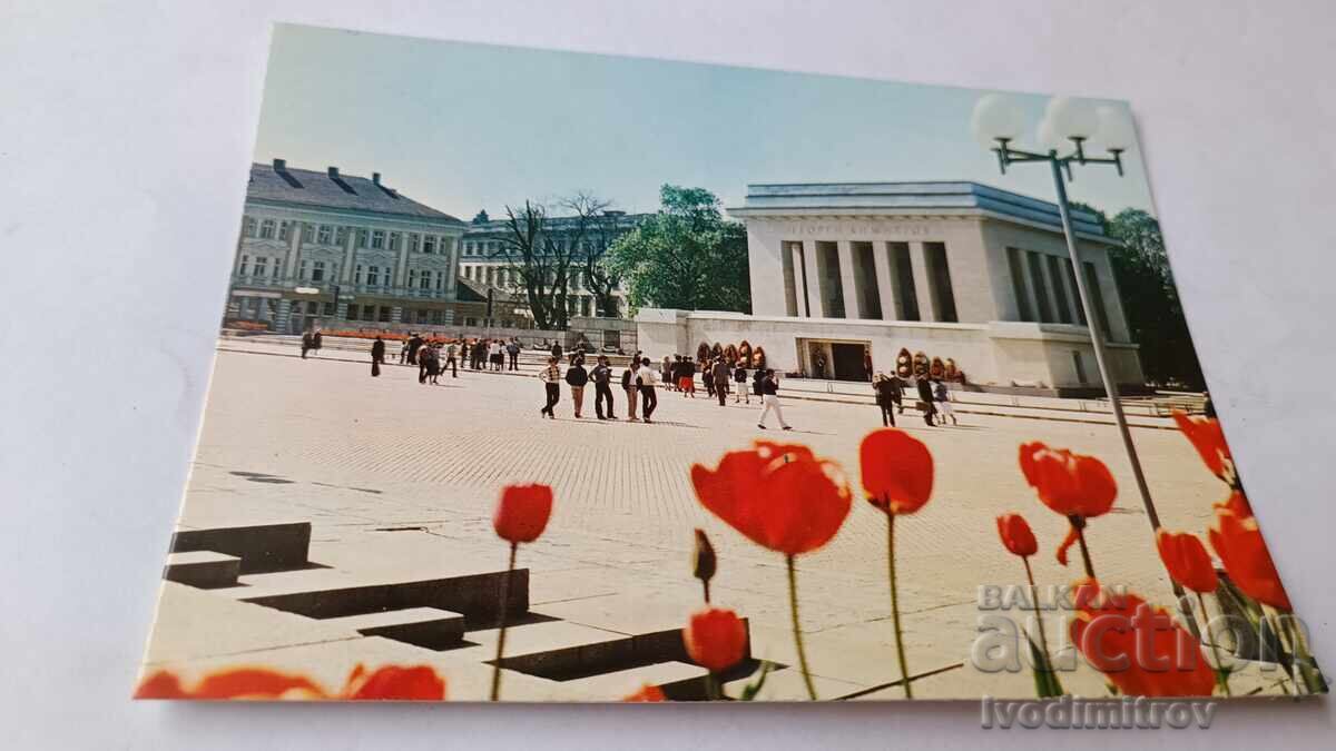 Postcard Sofia Ninth September Square 1989 Postcard Sofia Ninth September Square 1989