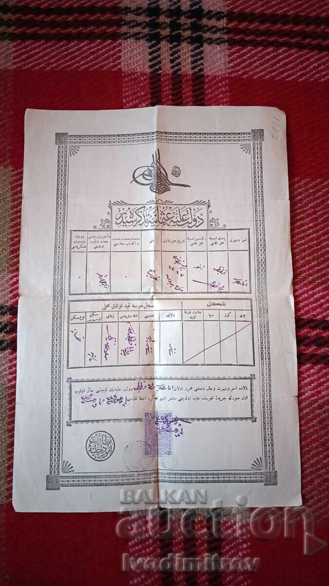 Ottoman Empire Diploma