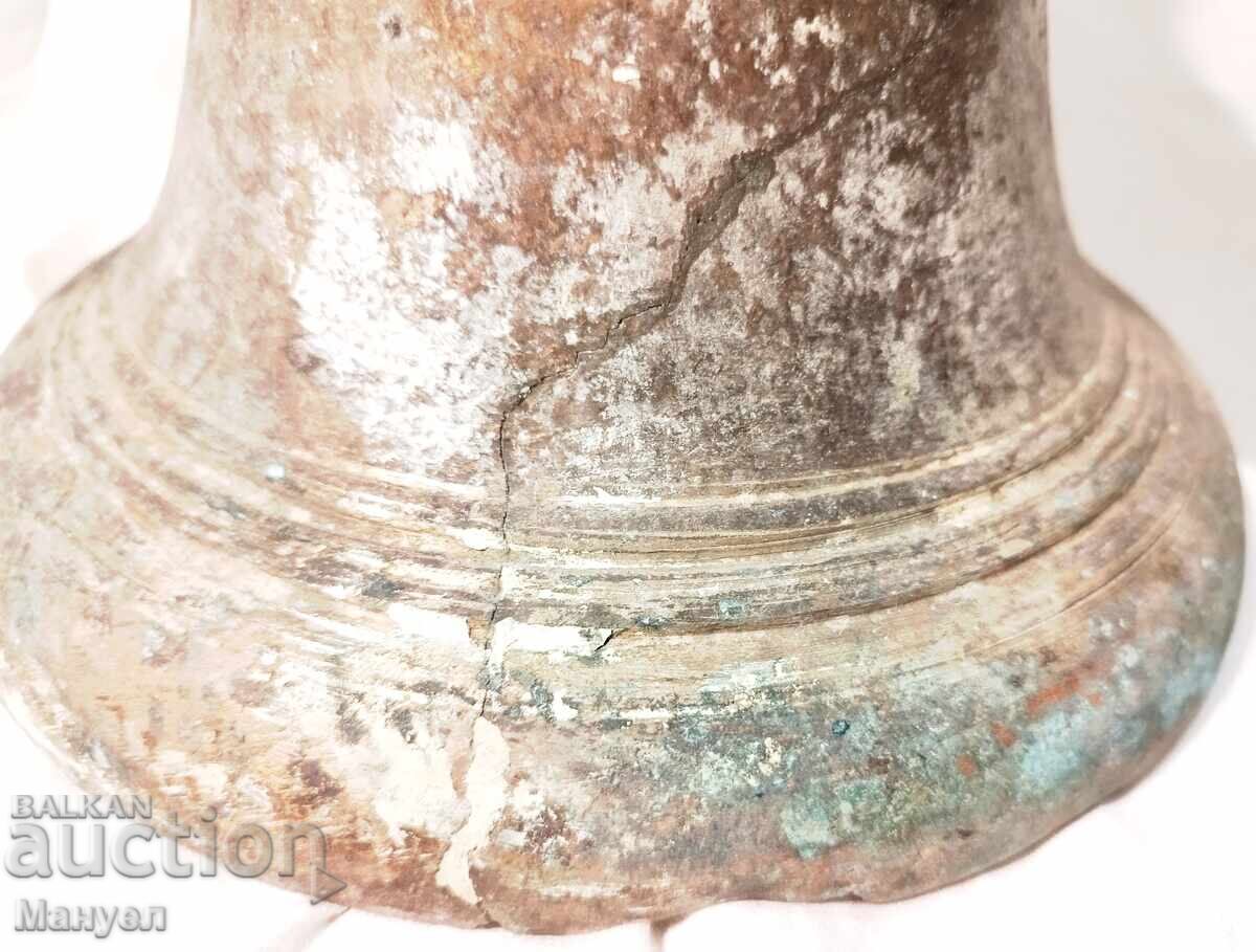 Old bronze bell. - 6