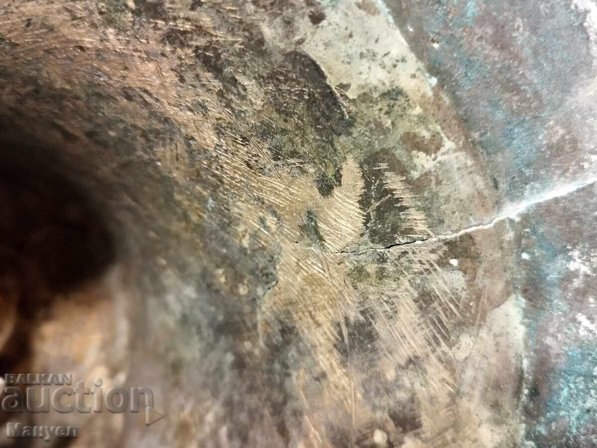 Old bronze bell. - 7