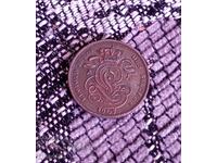 1 cent 1907 Belgia rar