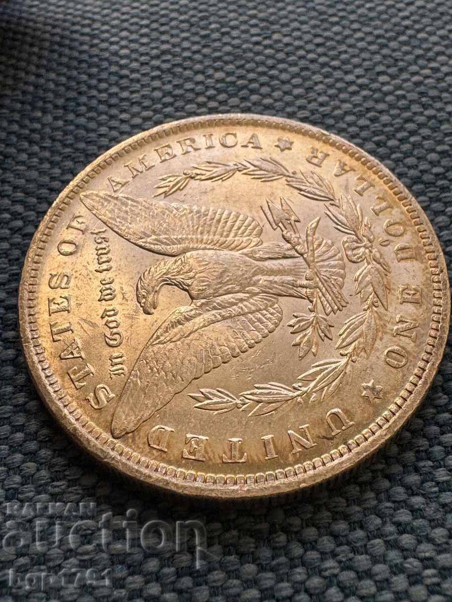 Доставка на 1 долар 1884-O САЩ UNC сребро
