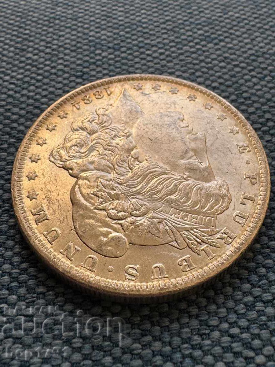 1 долар 1884-O САЩ UNC сребро - 5