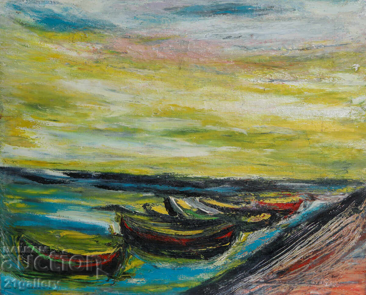 Auction Valentine Radenovski Oil Paintings Landscape of Sozopol Auction Valentine Radenovski Oil Paintings Landscape of Sozopol