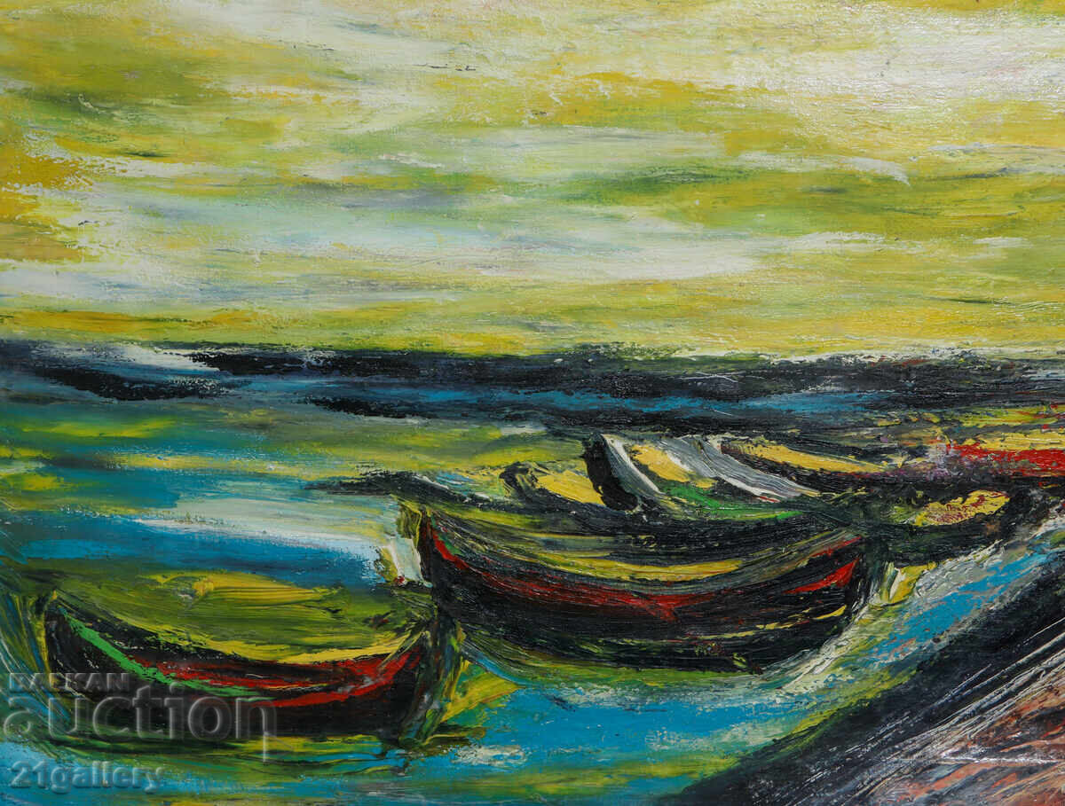 Valentine Radenovski Oil Paintings Landscape of Sozopol - 5 Valentine Radenovski Oil Paintings Landscape of Sozopol - 5