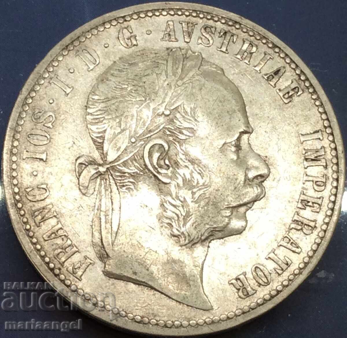 Austria 1 Florin 1873 Franz Joseph silver - rare and expensive - 5