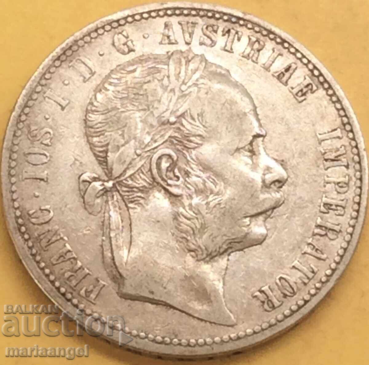 Austria 1 Florin 1873 Franz Joseph silver - rare and expensive - 7