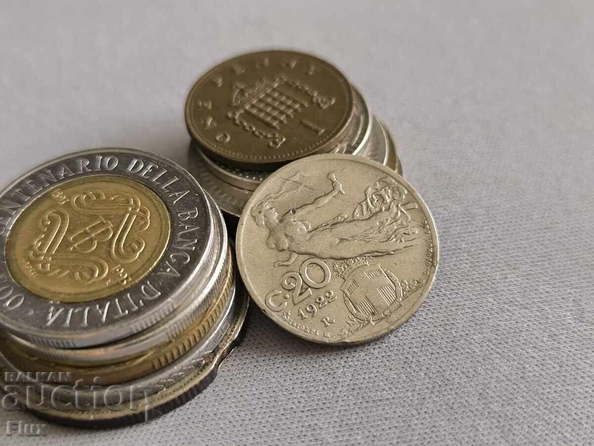 Coin - Italy - 20 cents | 1922 Coin - Italy - 20 cents | 1922