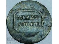 Μετσο Σόλδο 1805 Ιταλία υπό Γαλλία Φλωρεντία - εξαιρετικά σπάνιο