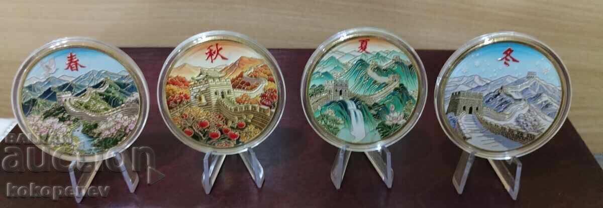 Four Seasons Plaques of the Great Wall of China