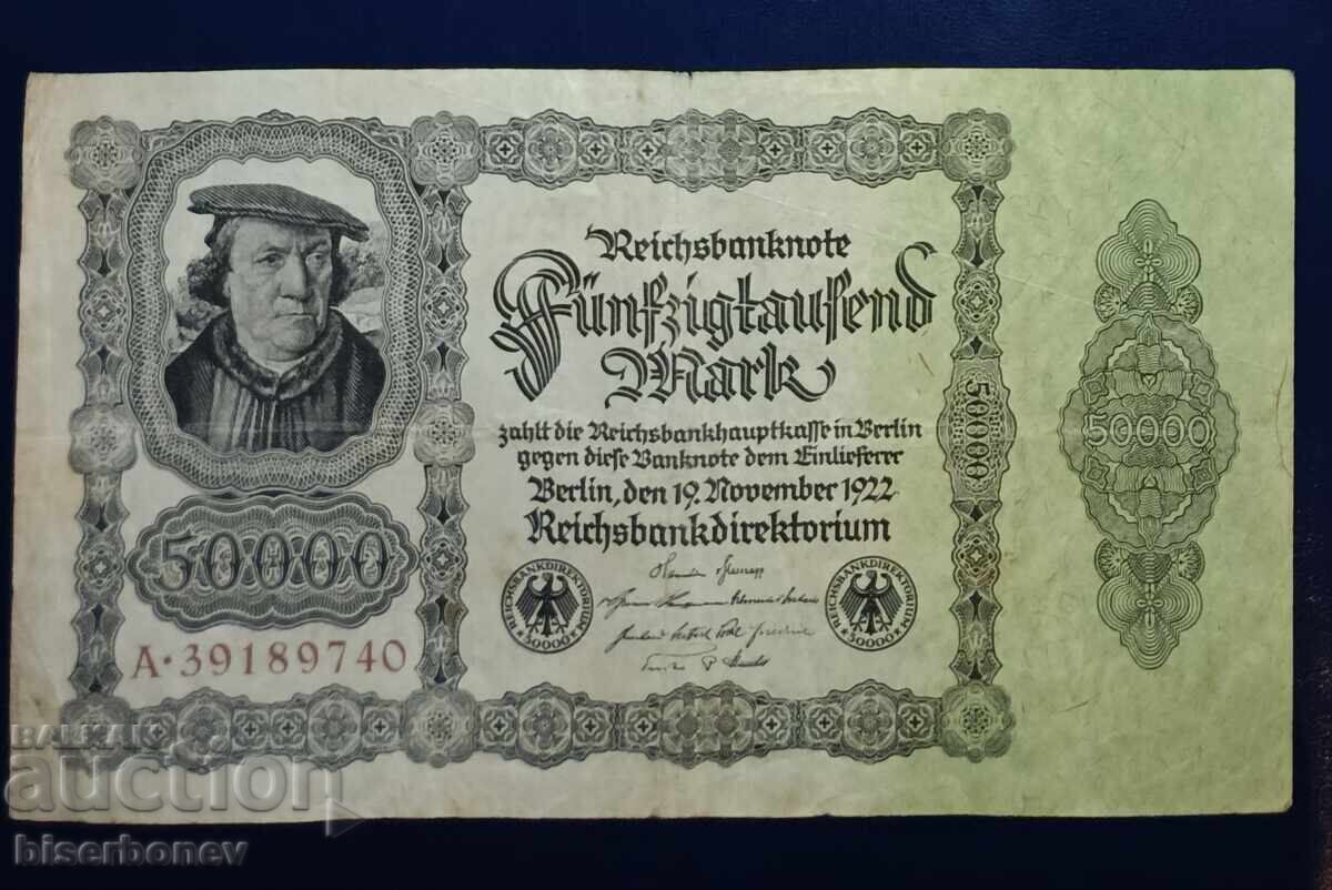 Germany, Germany, 50,000 Mark 1922, VF