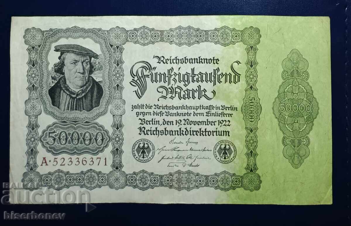Germany, Germany, 50,000 Mark 1922, VF