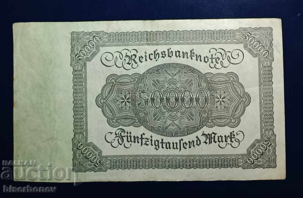 Germany, Germany, 50,000 Mark 1922, VF with price € 3.07 | 6.00 BGN