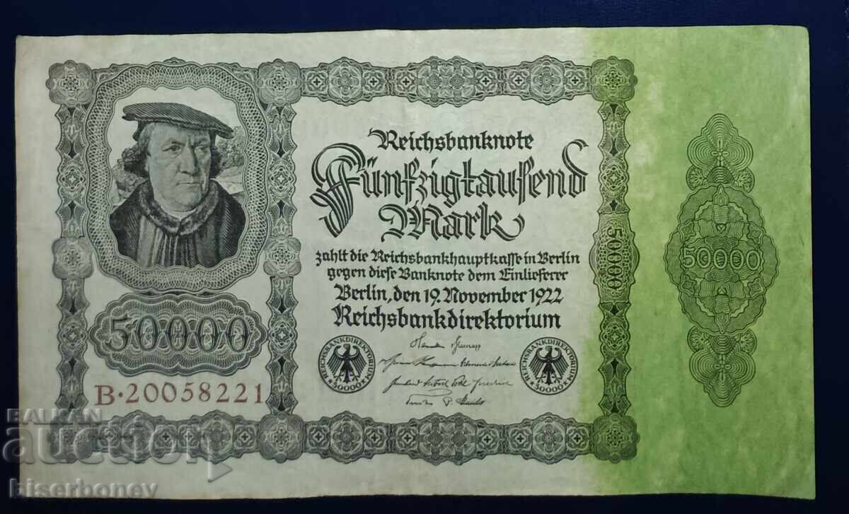 Germany, Germany, 50,000 Mark 1922, VF