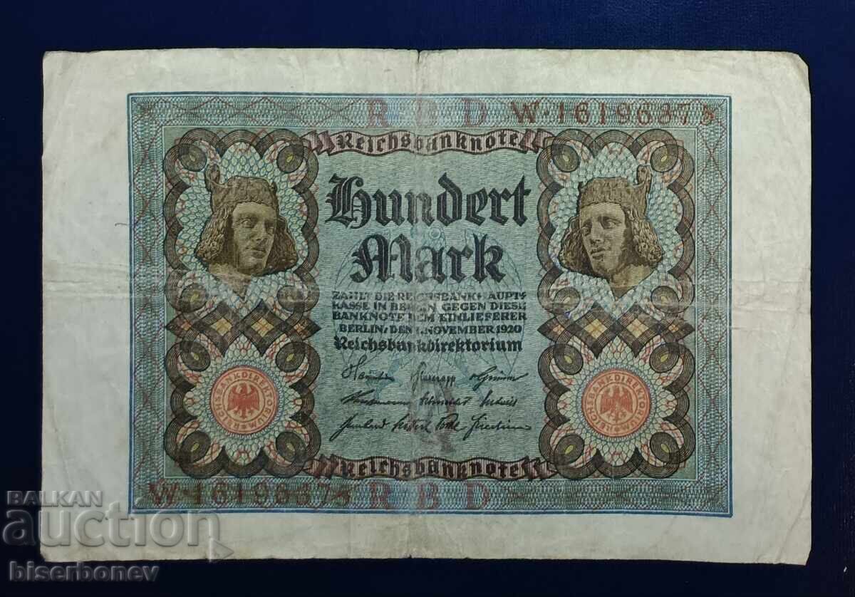 Germany, Germany, 100 Mark 1920, VF