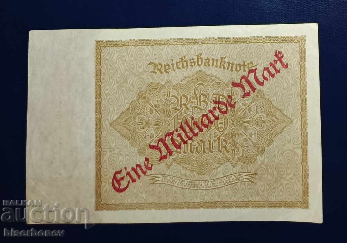 Germany, Germany, 1 Billion Mark 1923, XF+ with price € 4.09 | 8.00 BGN