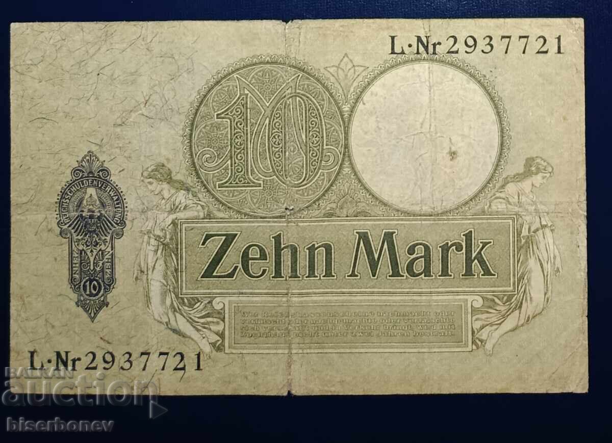 Germany, Германия, 10 марки 1906 г, F с цена € 4.09 | 8.00 лв. Germany, Германия, 10 марки 1906 г, F с цена € 4.09 | 8.00 лв.