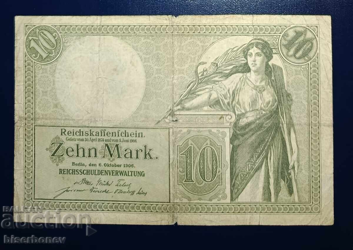 Germany, Германия, 10 марки 1906 г, F Germany, Германия, 10 марки 1906 г, F