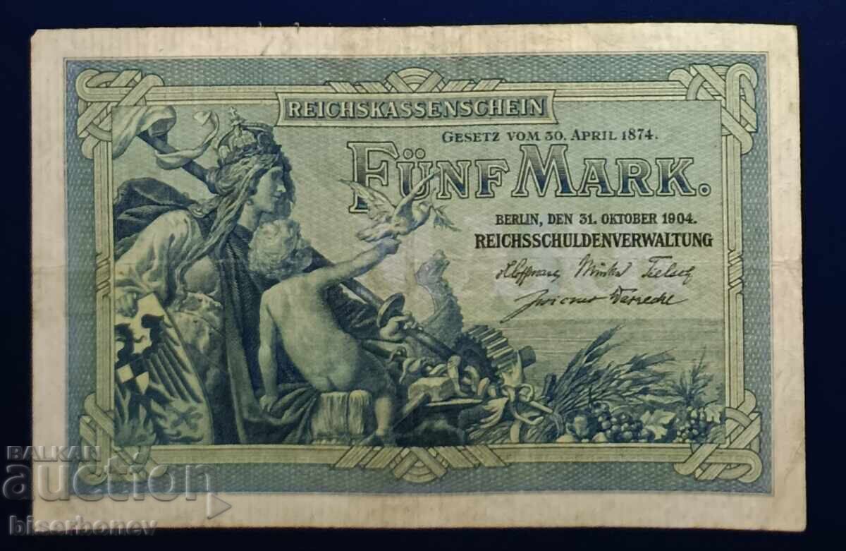 Germany, Germany, 5 Marks 1904, VF