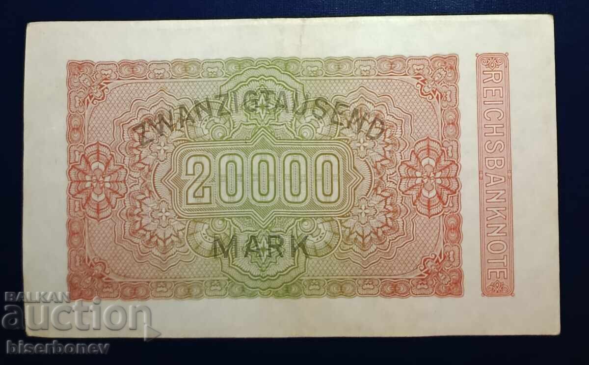 Γερμανία, Γερμανία, 20.000 μάρκα 1923, XF με τιμή € 1.53 | 2.99 BGN