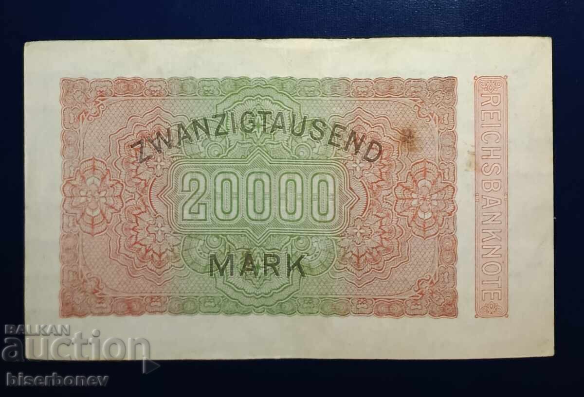 Germany, Germany, 20,000 Mark 1923, XF with price € 1.53 | 2.99 BGN