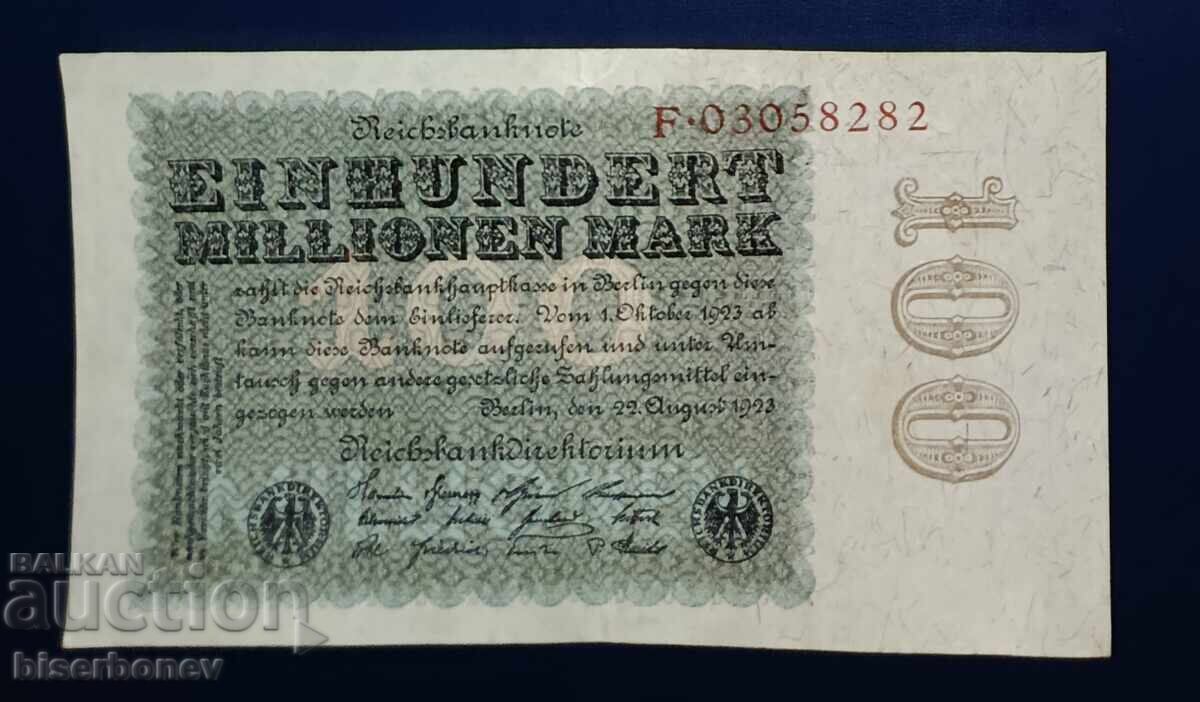 Germany, Germany, 100 Million Marks 1923, VF
