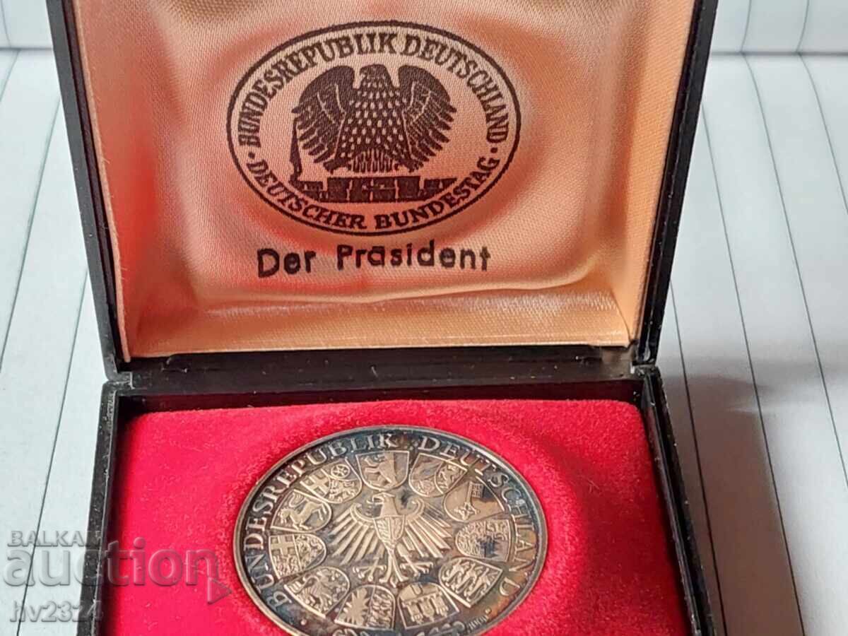Γερμανικό ασημένιο μετάλλιο "Ομοσπονδιακή Δημοκρατία της Γερμανίας"