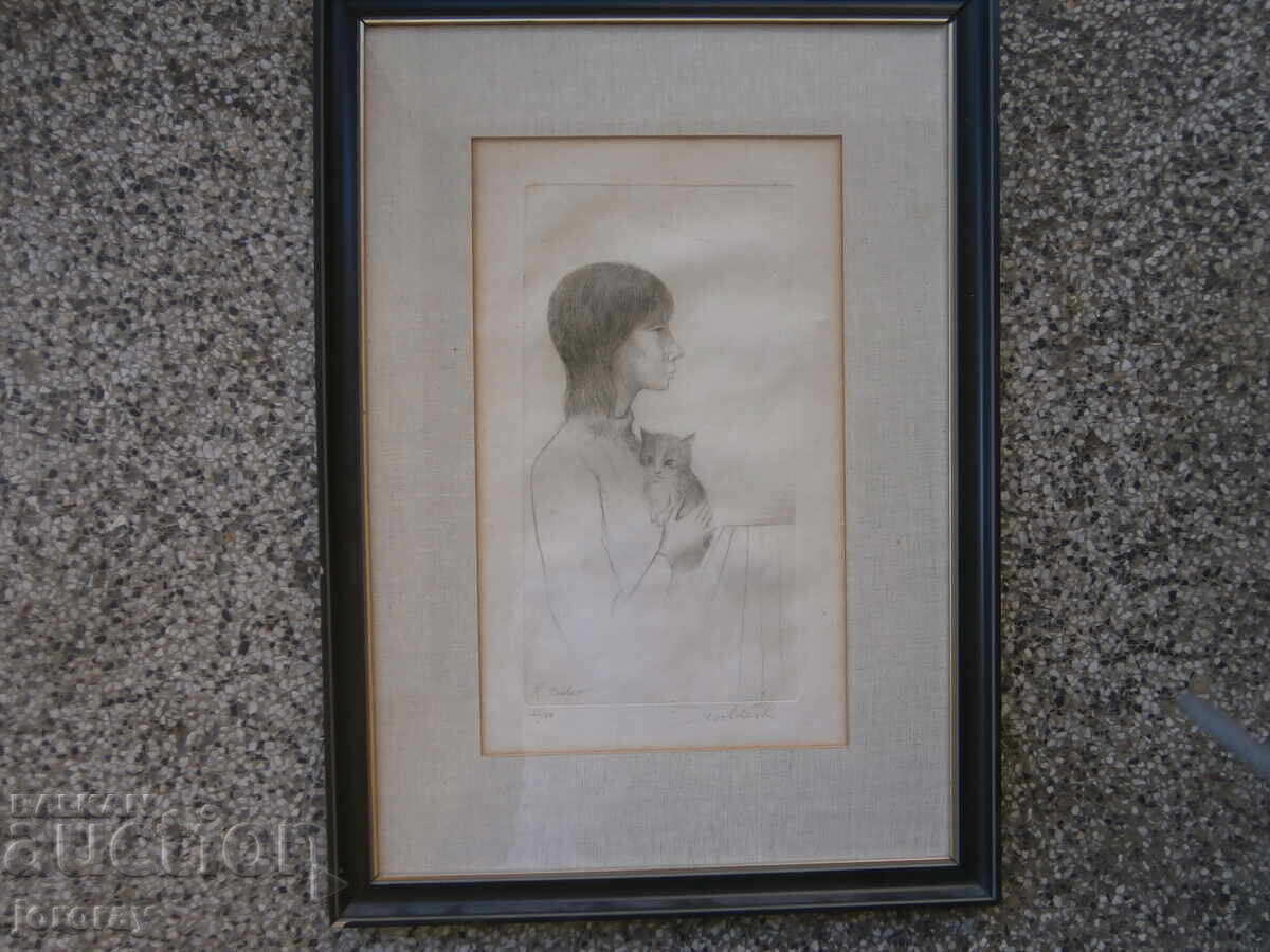 Grafică de maestru tablou 42x60cm