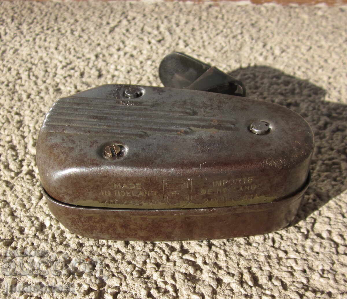 Lanterna veche Philips, mecanică, cu dinam, funcționează - 5