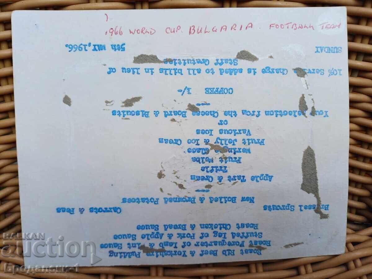 Licitație 1966 RELIC - Echipa națională de fotbal / Autografe