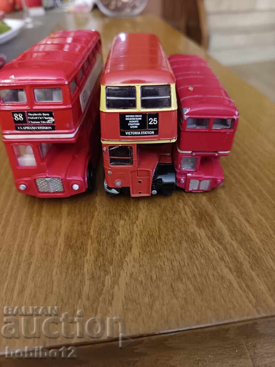 Lot autobuze London Transport Buses 3 buc. pentru 5